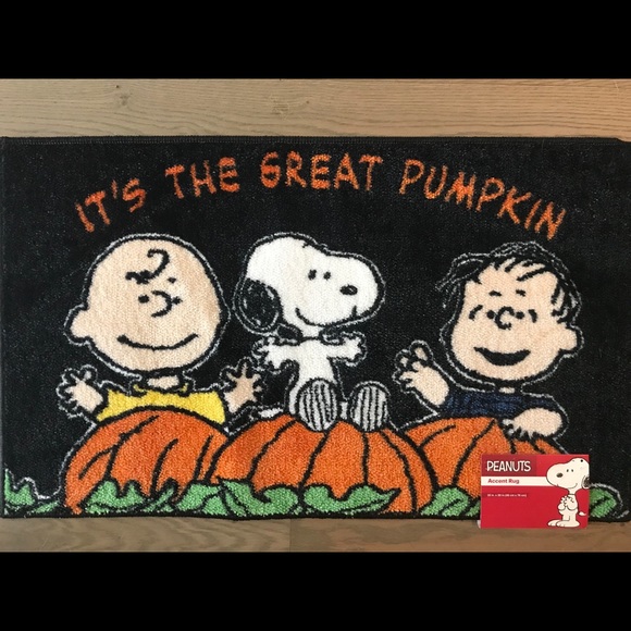 Peanuts Anti Fatigue Snoopy Kitchen Padded Mat 18”X30” Halloween Jack-O-Lantern